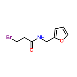 3-Bromo-N-(2-furylmethyl)propanamide Structure