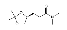 1,3-Dioxolane-4-propanamide, N,N,2,2-tetramethyl-, (S)结构式