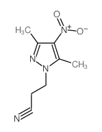 3-(3,5-dimethyl-4-nitro-1H-pyrazol-1-yl)propanenitrile structure