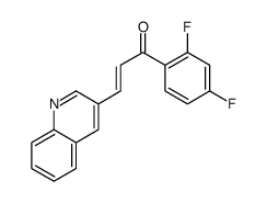 1-(2,4-difluorophenyl)-3-quinolin-3-ylprop-2-en-1-one结构式