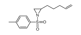1-(4-methylphenyl)sulfonyl-2-pent-4-enylaziridine结构式
