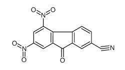 5,7-dinitro-9-oxofluorene-2-carbonitrile Structure