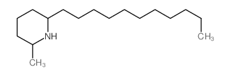 PIPERIDINE, CIS-2-METHYL-6-N-UNDECYL-结构式