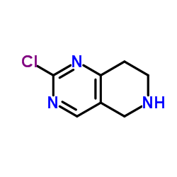 2-氯-5,6,7,8-四氢吡啶并[4,3-d]嘧啶结构式