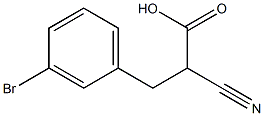 2-氰基-3-(3-溴苯基)丙酸结构式