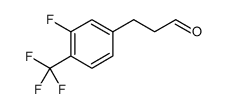 Benzenepropanal, 3-fluoro-4-(trifluoromethyl)- Structure
