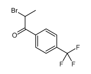 2-溴-1-(4-(三氟甲基)苯基)-1-丙酮结构式