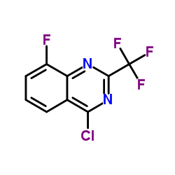 4-Chloro-8-fluoro-2-(trifluoromethyl)quinazoline Structure