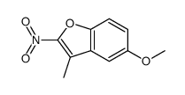 5-methoxy-3-methyl-2-nitro-1-benzofuran结构式