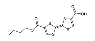 7-butoxycarbonyltetrathiafulvalene-2-carboxylic acid结构式