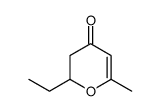 2-ethyl-6-methyl-2,3-dihydropyran-4-one Structure