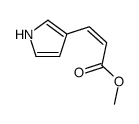 1-H-吡咯-3-乙烯基甲酸甲酯结构式