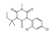 2-(2,4-dichlorophenyl)-4-methyl-6-(2-methylbutan-2-yl)-1-oxo-1,2,4,6-thiatriazinane-3,5-dione结构式