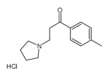 1-(4-methylphenyl)-3-pyrrolidin-1-ylpropan-1-one,hydrochloride结构式