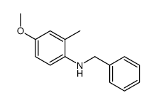 N-benzyl-4-methoxy-2-methylaniline结构式