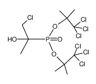 (β-chloro-α-hydroxy-isopropyl)-phosphonic acid bis-(2,2,2-trichloro-1,1-dimethyl-ethyl ester)结构式
