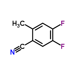 4,5-Difluoro-2-methylbenzonitrile Structure