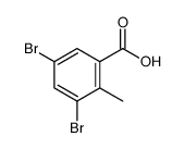 3,5-二溴-2-甲基苯甲酸结构式