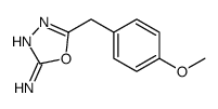 5-[(4-methoxyphenyl)methyl]-1,3,4-oxadiazol-2-amine Structure