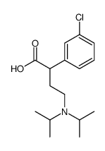 2-(3-Chlorophenyl)-4-(diisopropylamino)butanoic acid结构式