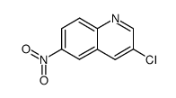 3-chloro-6-nitro-quinoline结构式
