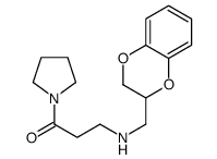 3-(2,3-dihydro-1,4-benzodioxin-3-ylmethylamino)-1-pyrrolidin-1-ylpropan-1-one Structure