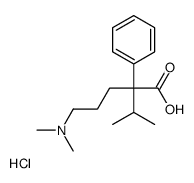 5-(dimethylamino)-2-phenyl-2-propan-2-ylpentanoic acid,hydrochloride结构式