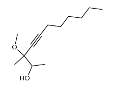 3-methoxy-3-methyl-4-undecyn-2-ol结构式