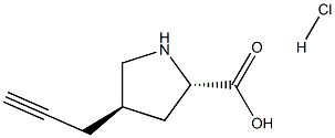 反-4-炔丙基-L-脯氨酸盐酸盐结构式