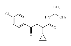 2-aziridin-1-yl-4-(4-chlorophenyl)-4-oxo-N-propan-2-yl-butanamide结构式