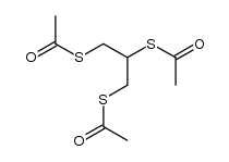 1,2,3-tris-acetylsulfanyl-propane结构式