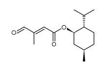 (E)-(1R,2S,5R)-2-isopropyl-5-methylcyclohexyl 3-methyl-4-oxobut-2-enoate Structure