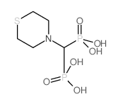 [phosphono(thiomorpholin-4-yl)methyl]phosphonic acid结构式