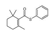 S-phenyl 2,6,6-trimethylcyclohexene-1-carbothioate结构式