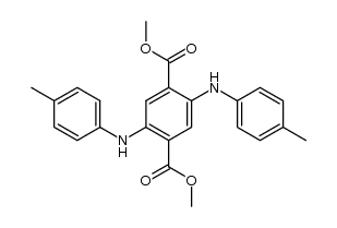 2,5-di-p-toluidino-terephthalic acid dimethyl ester Structure