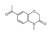 7-acetyl-4-methyl-1,4-benzoxazin-3-one结构式