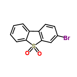 3-溴二苯并噻吩-5,5-二氧化物结构式