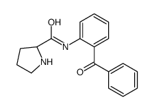 N-(2-苯甲酰苯基)-L-脯氨酰胺结构式