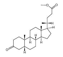 3-Oxo-5β-24-cholanoic acid methyl ester structure