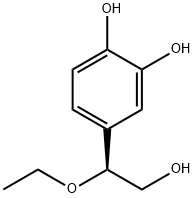 4-(1-Ethoxy-2-hydroxyethyl)benzene-1,2-diol结构式
