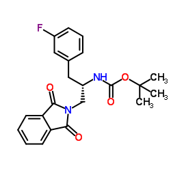 (S)-(1-(1,3-二氧代异吲哚啉-2-基)-3-(3-氟苯基)丙烷-2-基)氨基甲酸叔丁酯图片