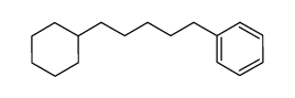 1-cyclohexyl-5-phenylpentane结构式