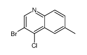 3-Bromo-4-chloro-6-methylquinoline Structure