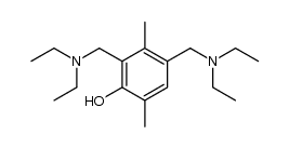 4,6-bis(N,N-diethylaminomethyl)-2,5-dimethylphenol结构式