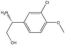 (2R)-2-AMINO-2-(3-CHLORO-4-METHOXY-PHENYL)ETHANOL Structure