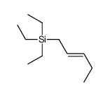 triethyl(pent-2-enyl)silane结构式