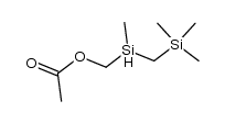(Acetoxymethyl)methyl[(trimethylsilyl)methyl]silan结构式
