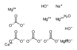 calcium,tetramagnesium,sodium,hydrogen carbonate,tricarbonate,tetrahydroxide结构式