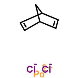 2,5-降冰片二烯钯(II)二氯化物结构式