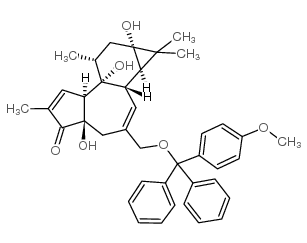 12-脱氧佛波醇20-甲氧基三苯甲基醚结构式